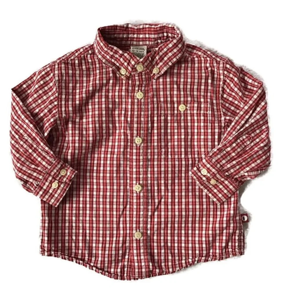 Gymboree Vintage Plaid Button Down Dress Shirt